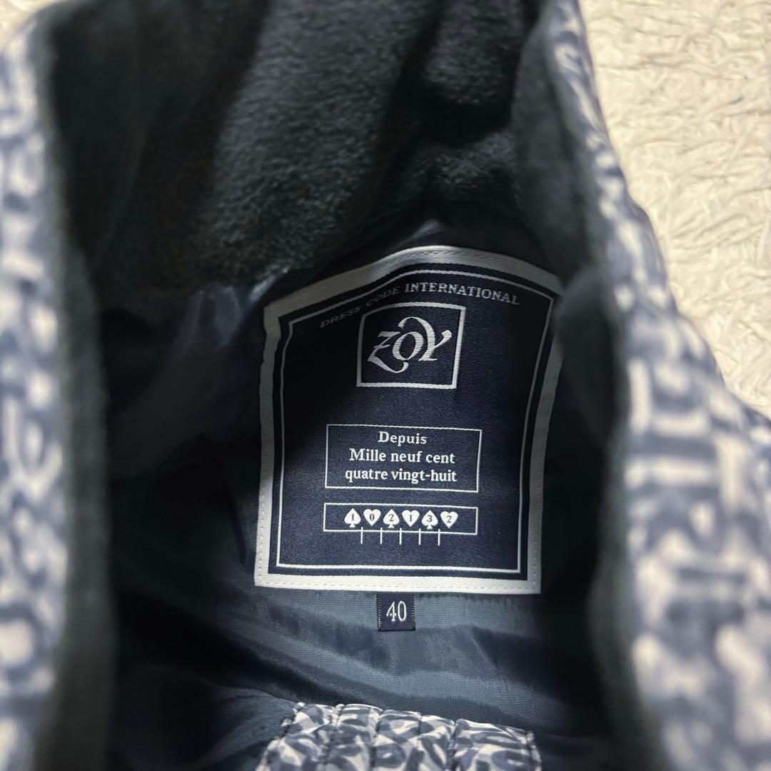 新品未使用 ZOY ブルゾン 総柄 ヒーター ゴルフウェア ジップ ハイネック