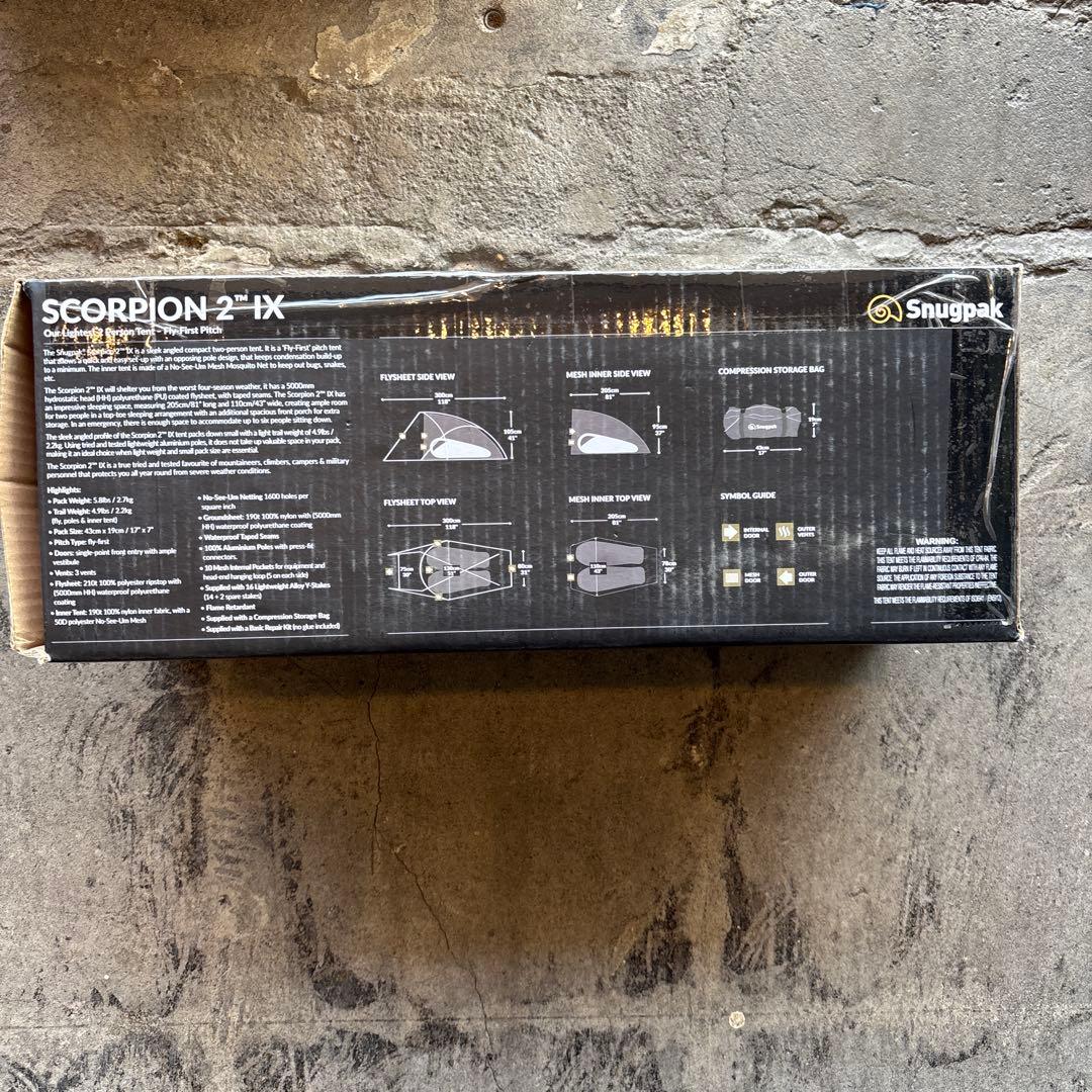 未使用新品　Snugpak スナグパック スコーピオン2 テント 2人用