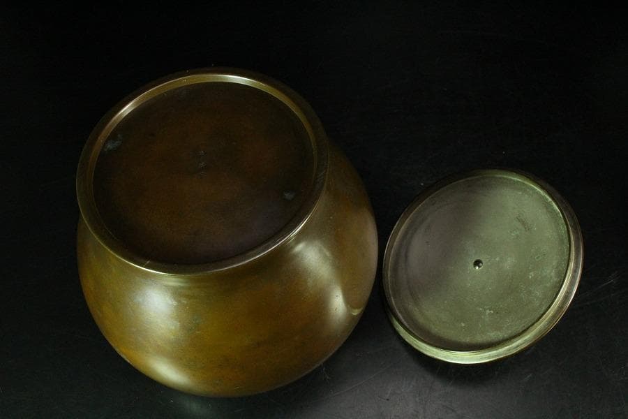 茶道具 堀政五郎作 銅 皆具揃 共箱(K-XA944)