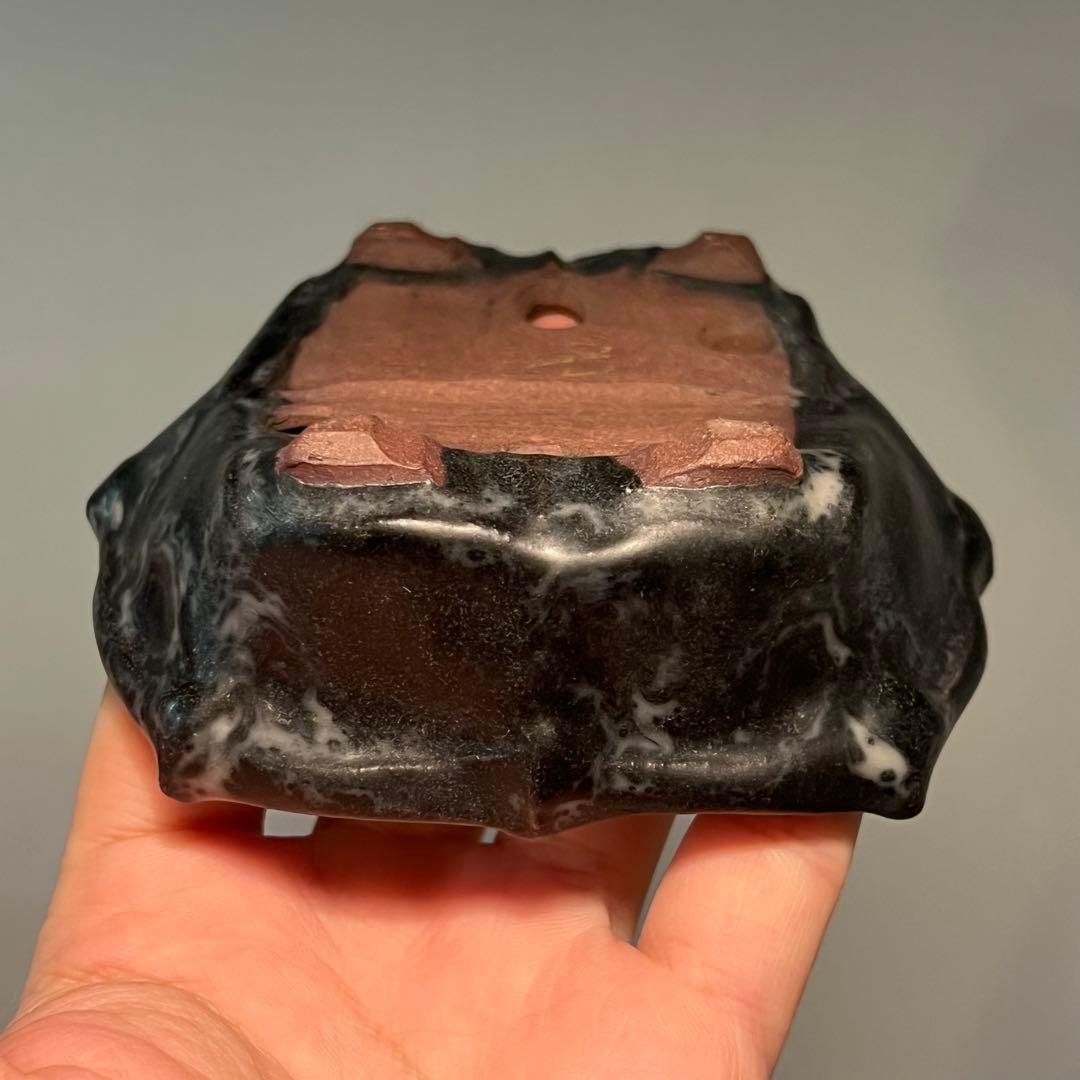 846.古鉢 盆栽鉢 植木鉢 山野草鉢 10*11.5*4.4cm