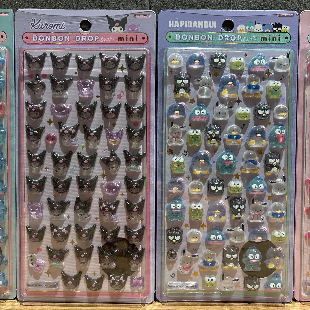 【サンリオ】ボンボンドロップシールmini全8種　 最新作