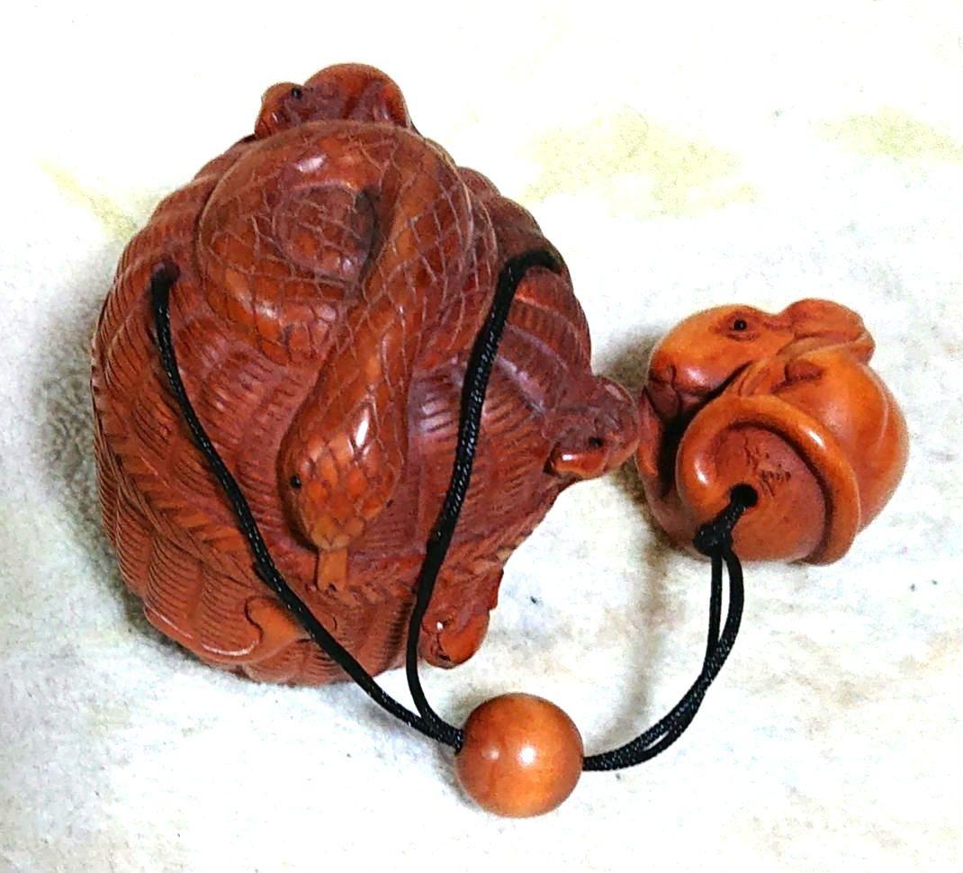 蛇と鼠デザイン提げ物