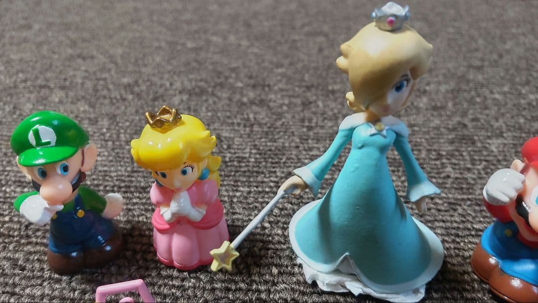 スーパーマリオシリーズ ソフビ フィギュア 指人形 2005年 当時物