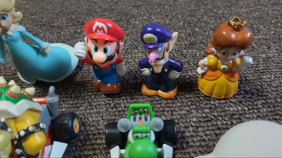 スーパーマリオシリーズ ソフビ フィギュア 指人形 2005年 当時物