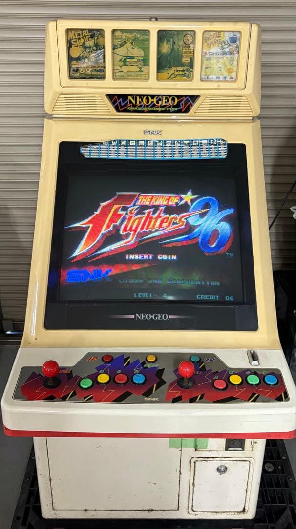 NEO-GEO ネオジオ(MVS) 筐体NEO25鍵無し ソフト4本付