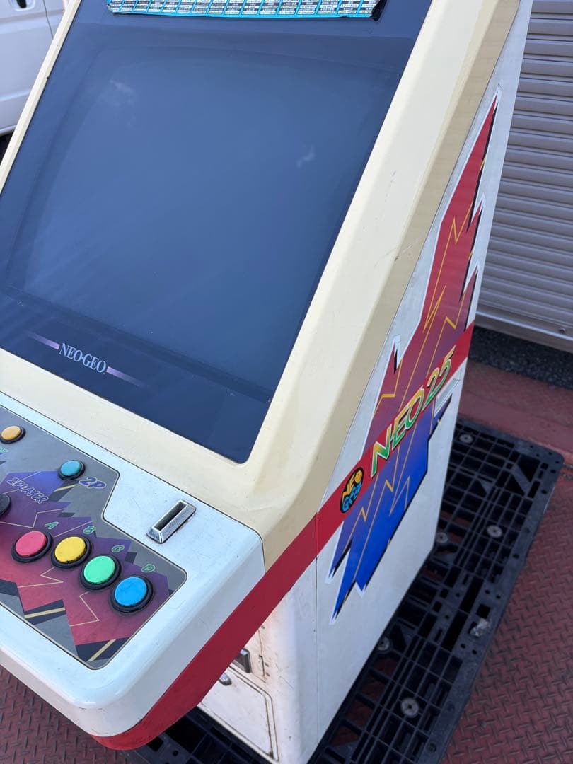 NEO-GEO ネオジオ(MVS) 筐体NEO25鍵無し ソフト4本付