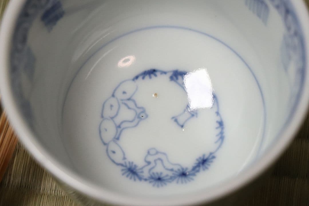 【CM78】古伊万里 青磁 染付 猪口 四客 陶芸 湯呑 酒器 小鉢 向付 懐石