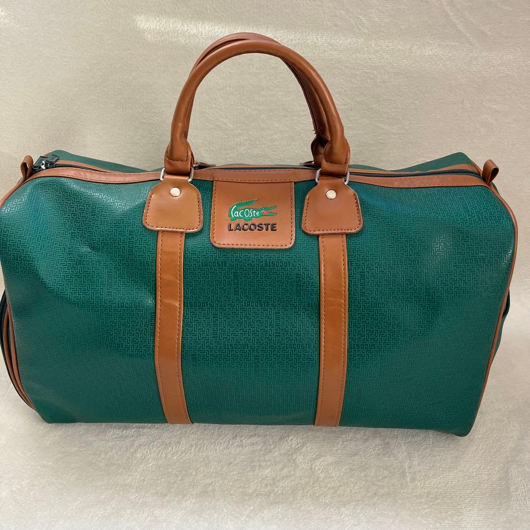 ラコステ　ボストンバック　ゴルフバッグ　旅行　総柄　大容量