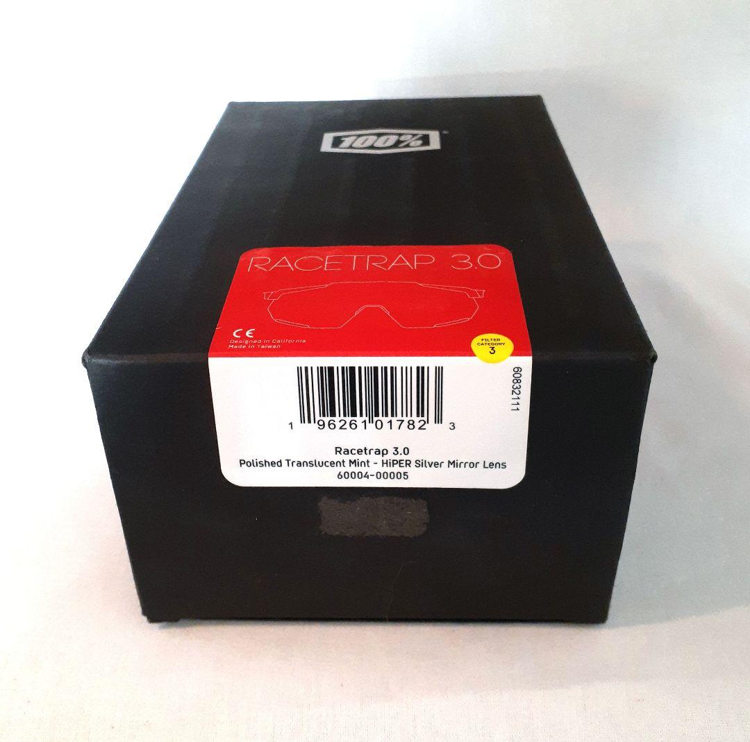 100% Racetrap 3.0 クリアミント ワンハンドレッド サングラス