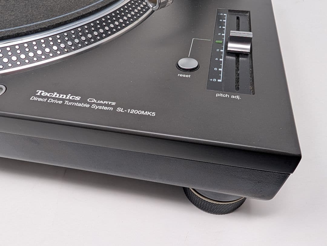 【美品・動作確認済】Technics SL-1200MK5 ターンテーブル 黒