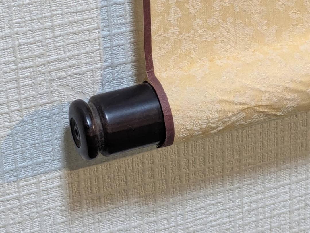 【真作】掛軸　墨馬図　二頭の駿馬疾走図　力強い筆致　書画一体の名品　S189