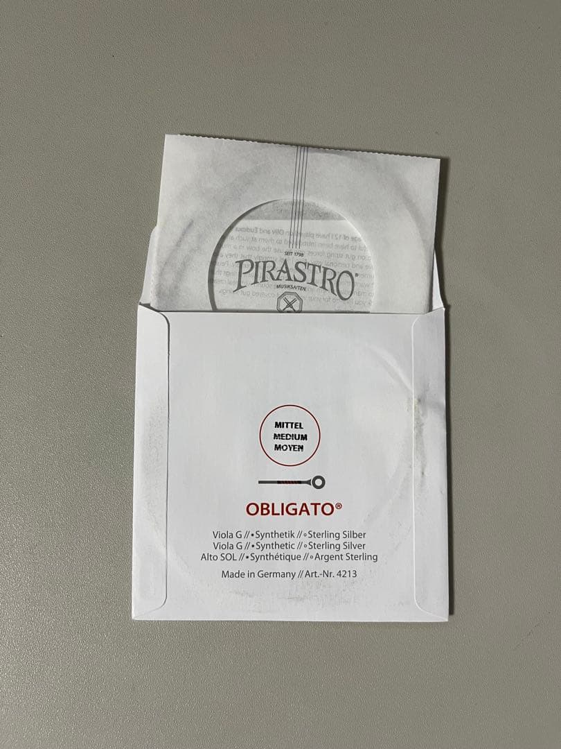 ヴィオラ弦 ラーセンA線×1 オブリガードD,G,C線×各1
