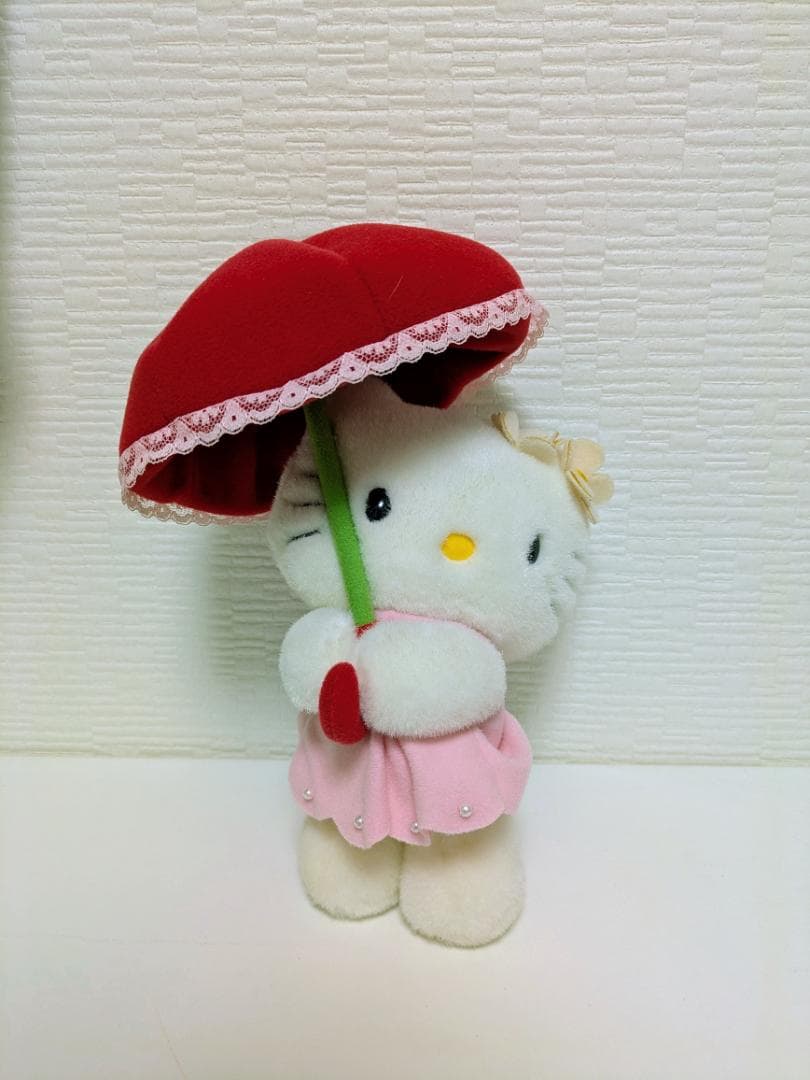 d*9様 激レア　サンリオ　ハローキティ　信州限定　赤リンゴパラソル　平成レトロ