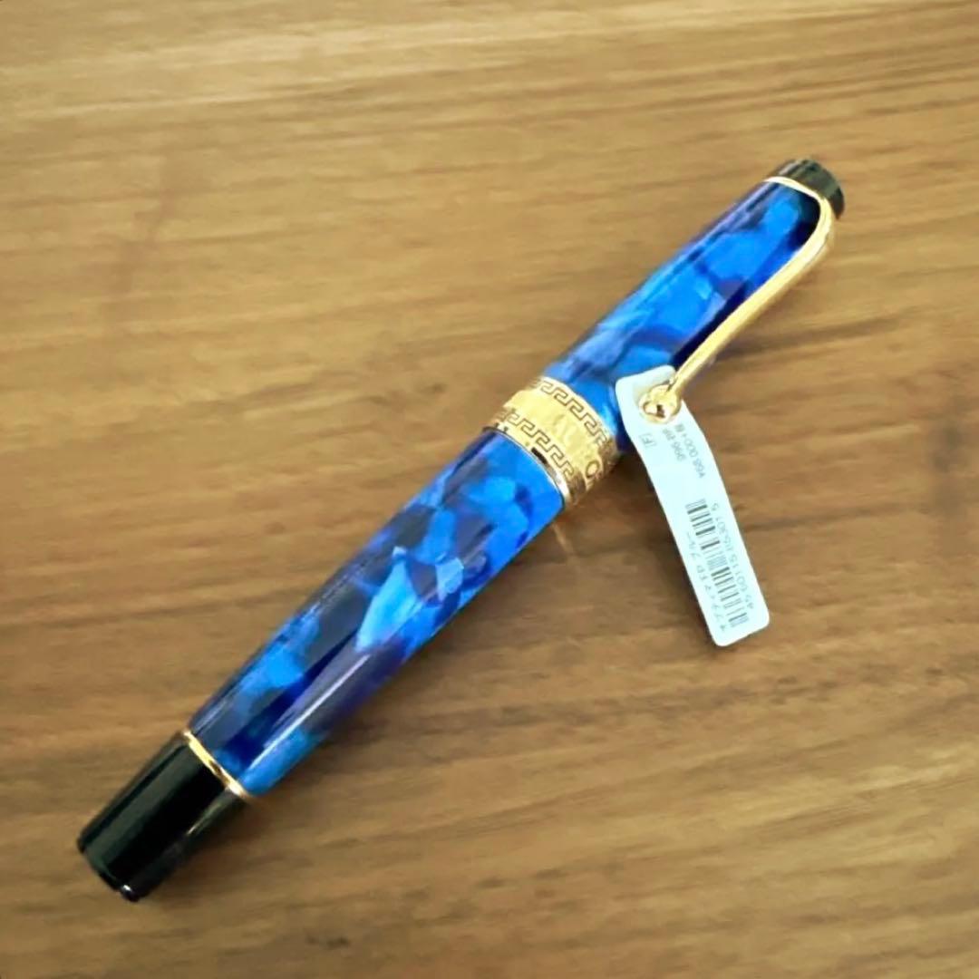 AURORA アウロラ 万年筆 オプティマ 996-B ブルー 吸入式 細字 F