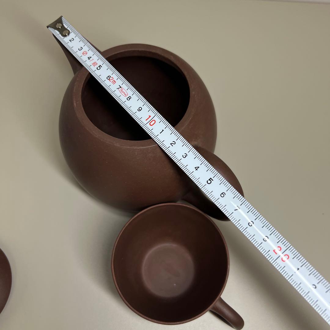 中国宣興　朱泥茶器セット2点　東Y7-1224①タウル