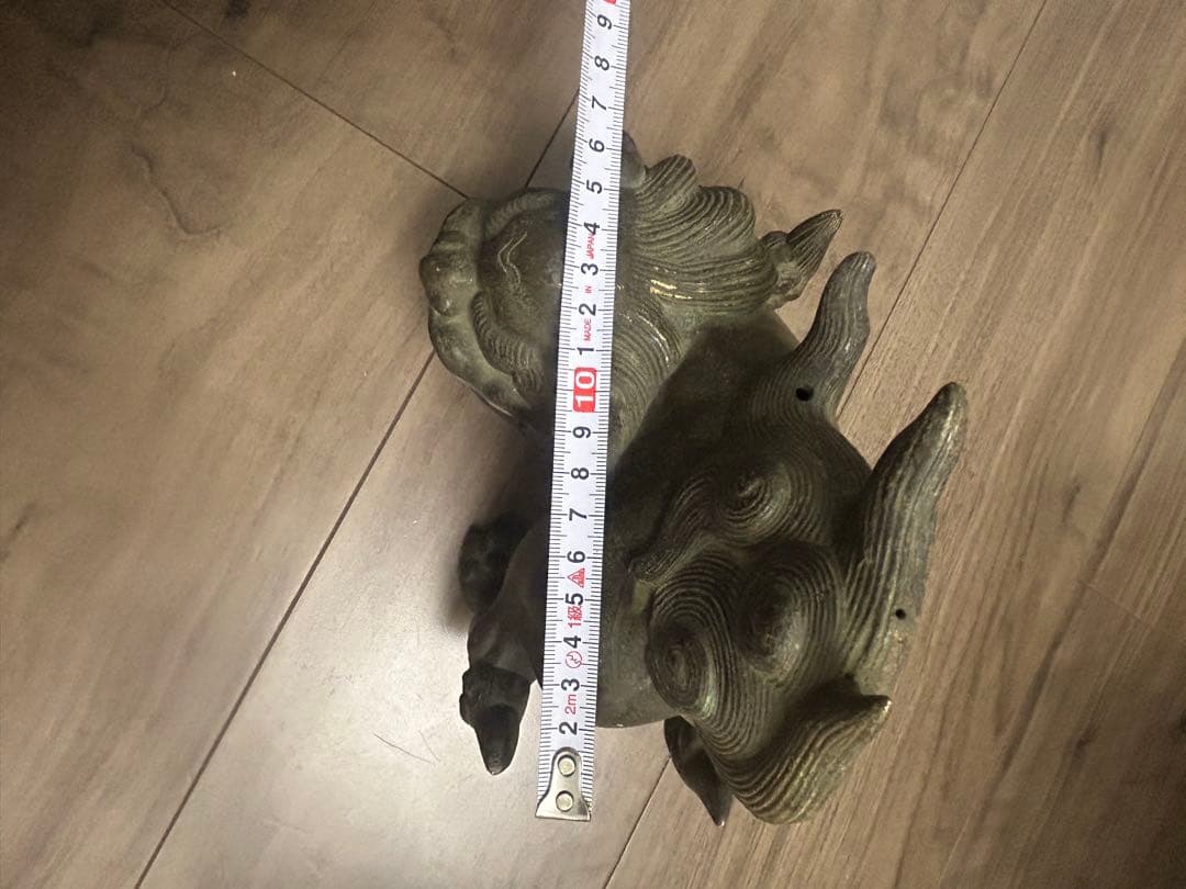 古董，古銅製，金工，獅子香炉，重1900克