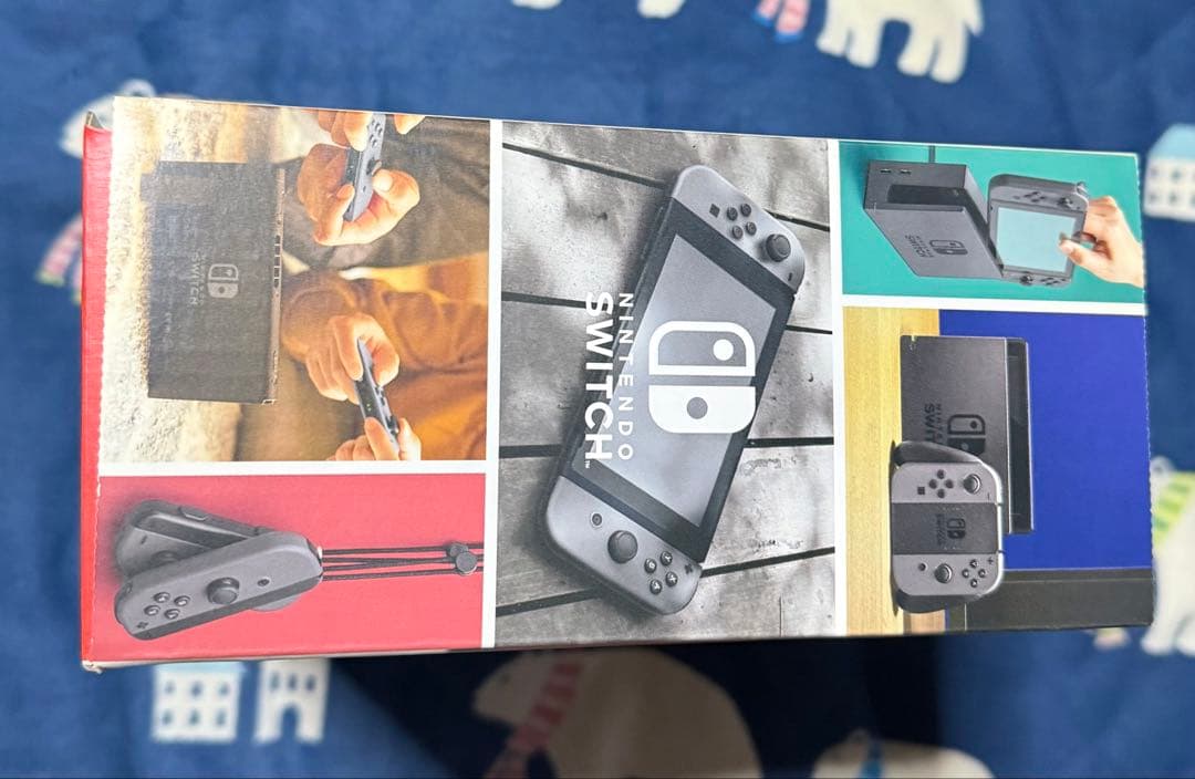 Nintendo Switch グレー本体&Joy-Conオレンジ・パープル