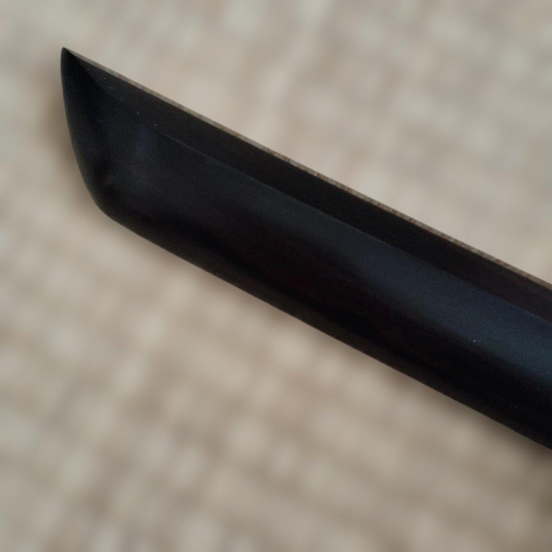 ぜろまる　本黒檀木刀100cm、本黒檀脇差55cm 台座無