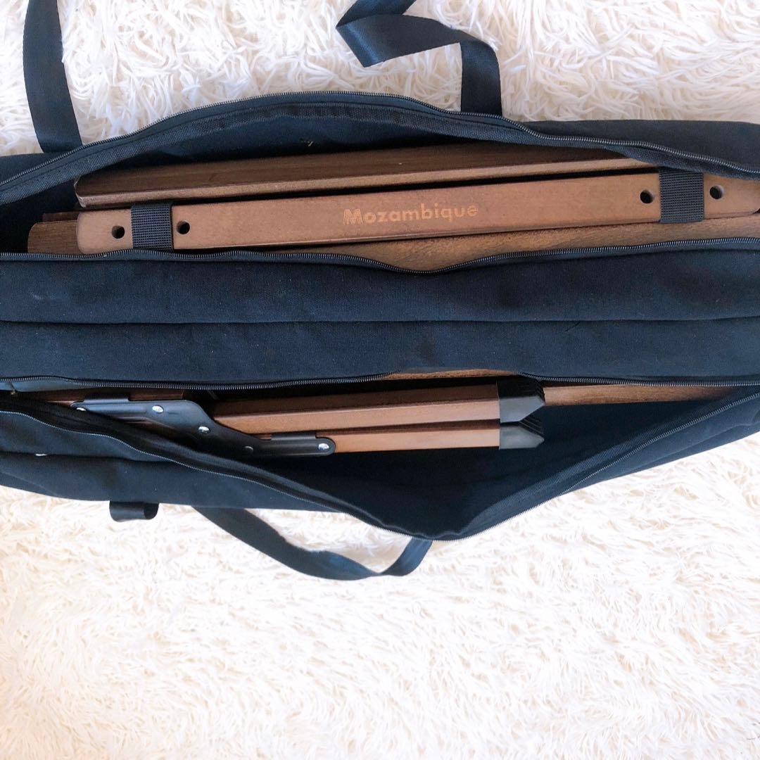 【美品】廃盤　旧ロゴ　モザンビーク　ロールウッドテーブル　ブラウン