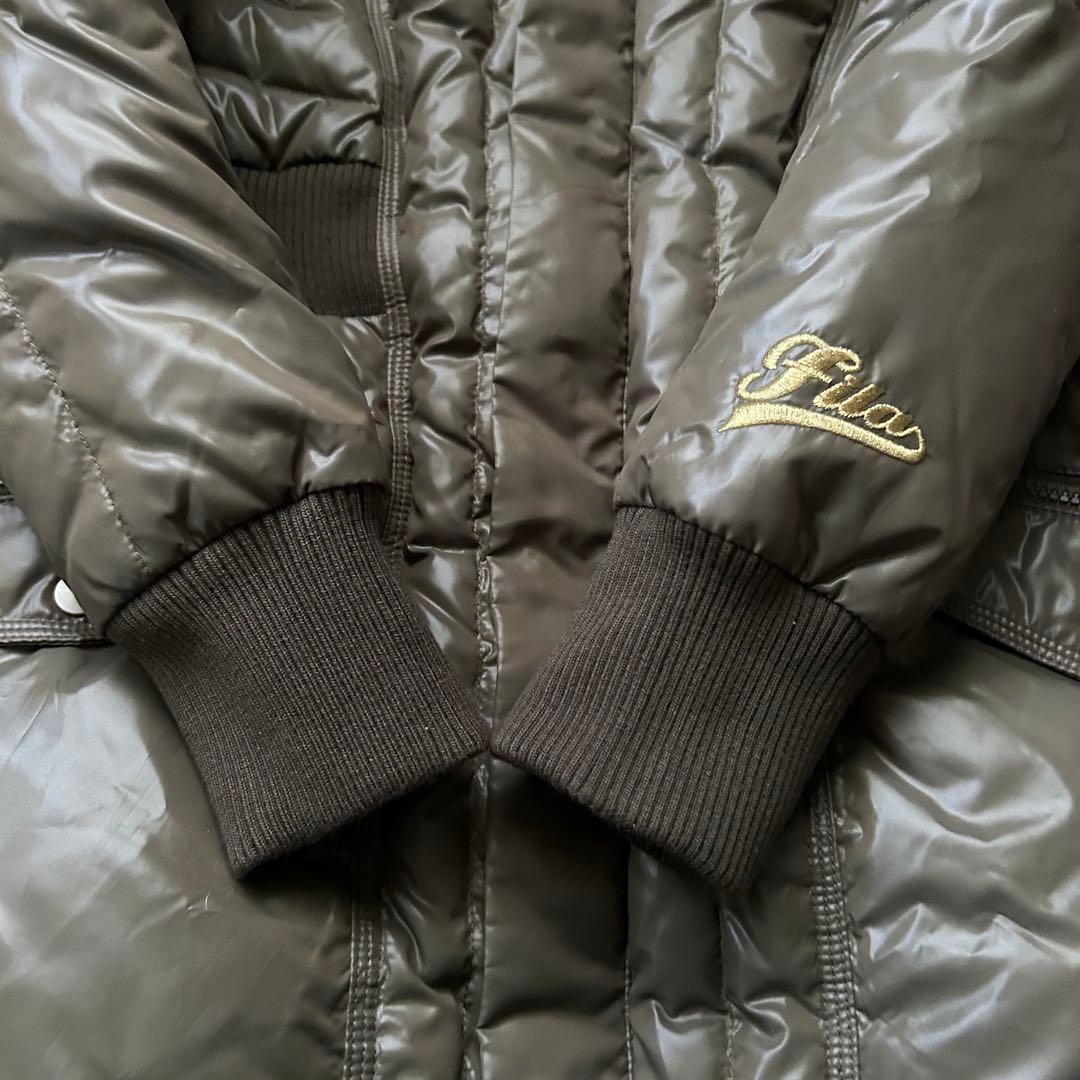 未使用級 FILA GOLF ダウンコート Aライン フード スタンドカラー