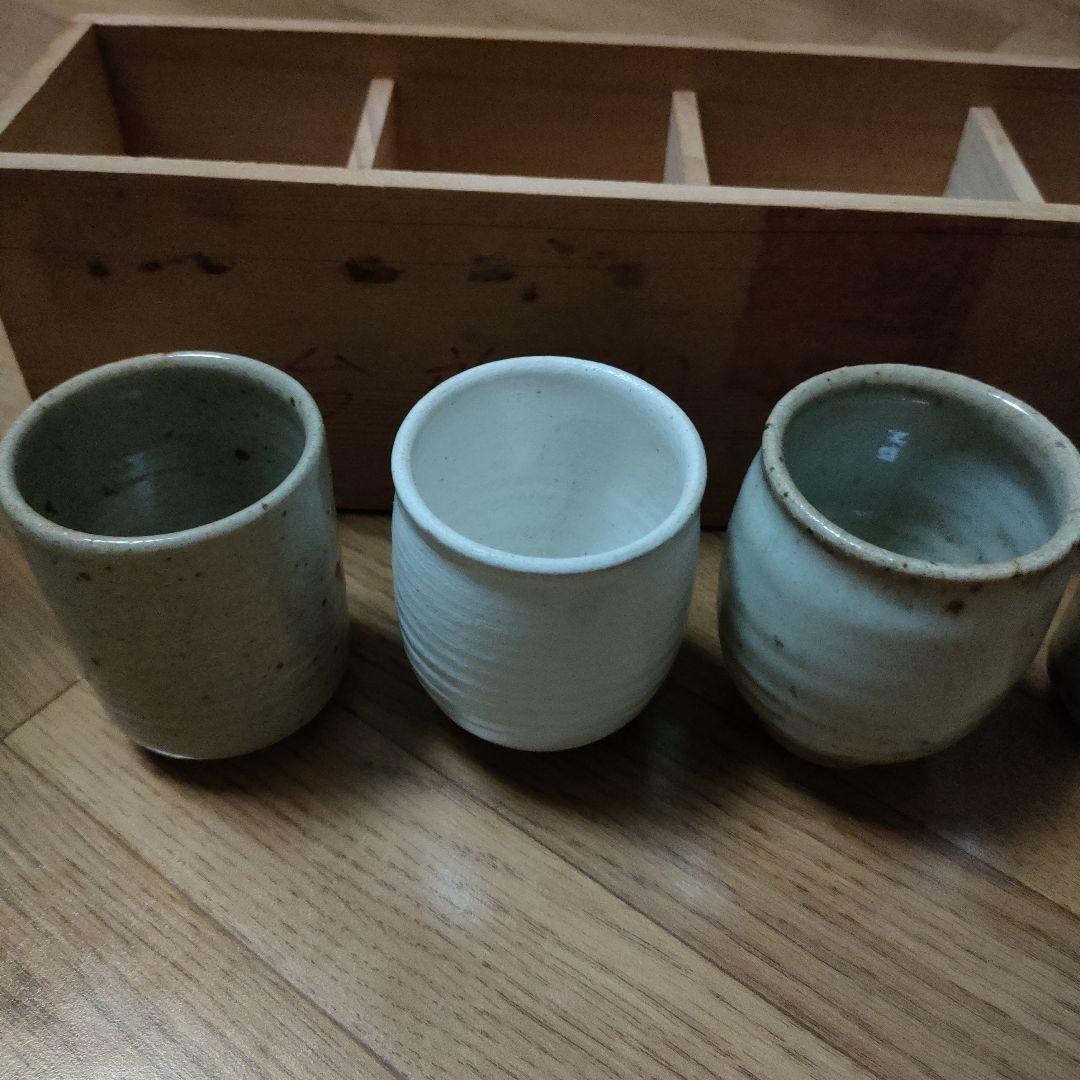唐津焼　中里太郎右衛門窯　作太郎湯呑5客揃