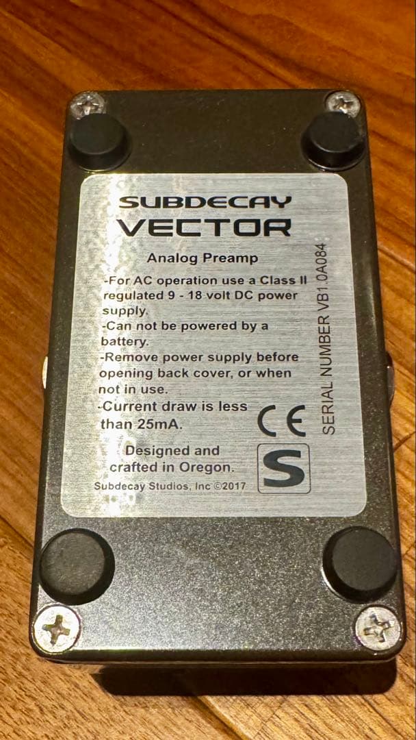 SUBDECAY VECTOR オーバードライブ ファズ エフェクター