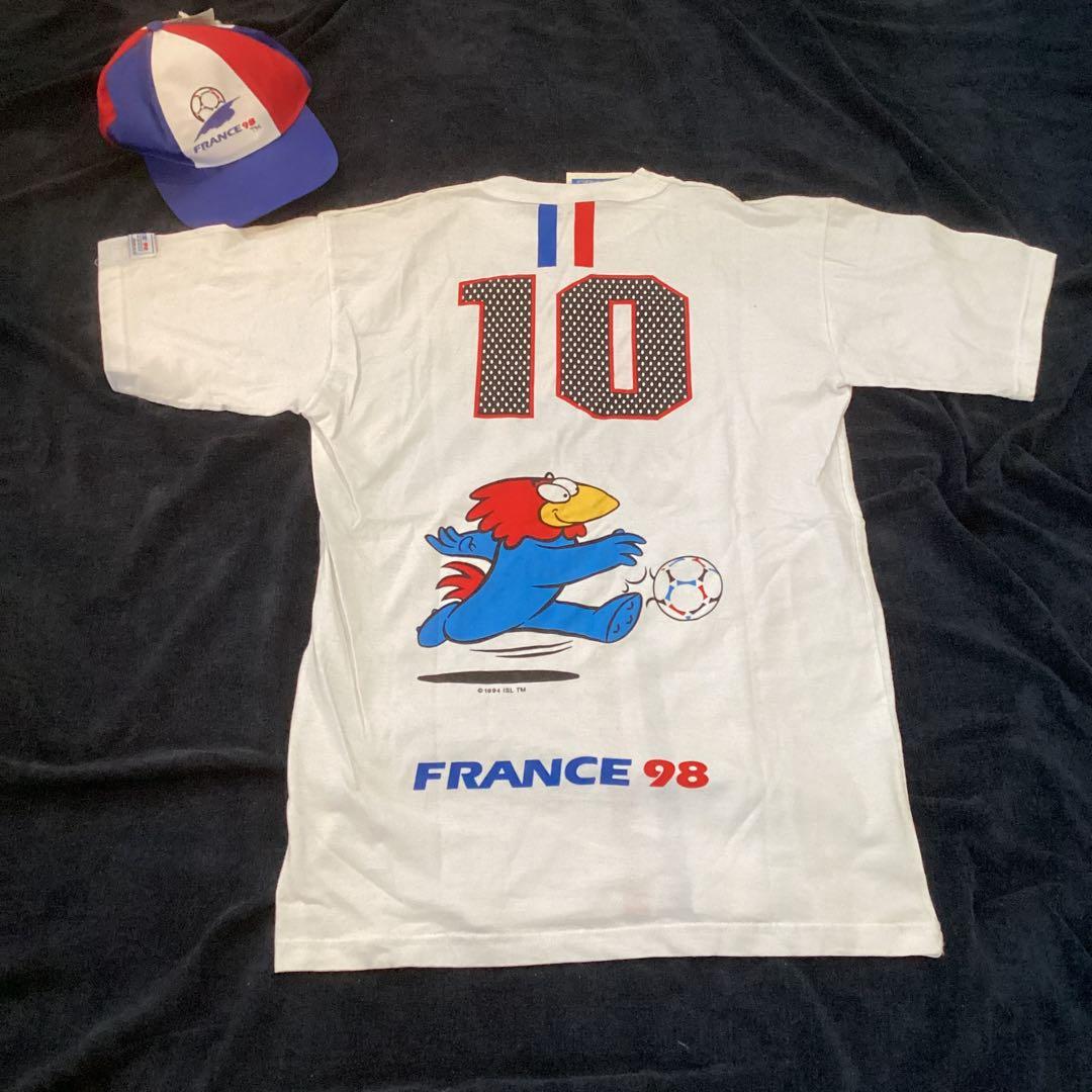 98年フランスワールドカップ記念Tシャツ&キャップセット新品