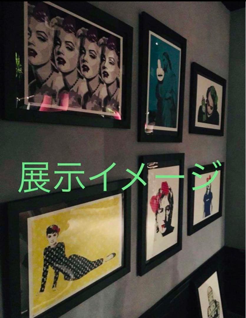 額装込　今半額！世界限定100点　DEATH NYCポップアート キースヘリング