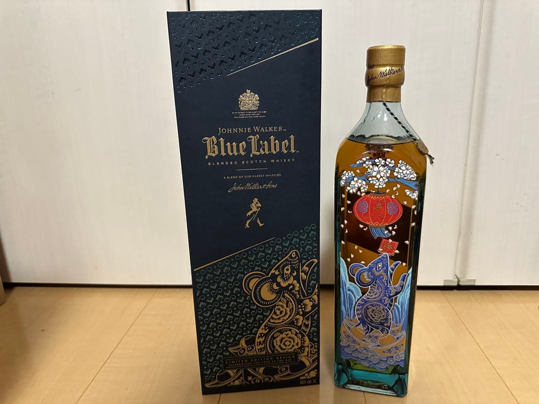 ジョニーウォーカー ブルーラベル　干支子年エディション　1ℓ瓶
