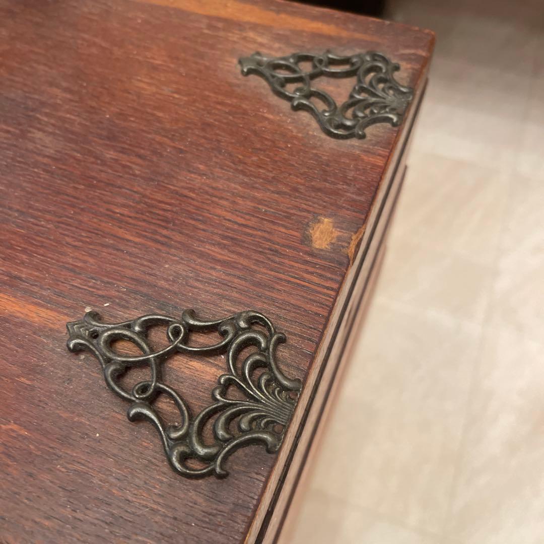 アンティーク　ソーイングボックス　A