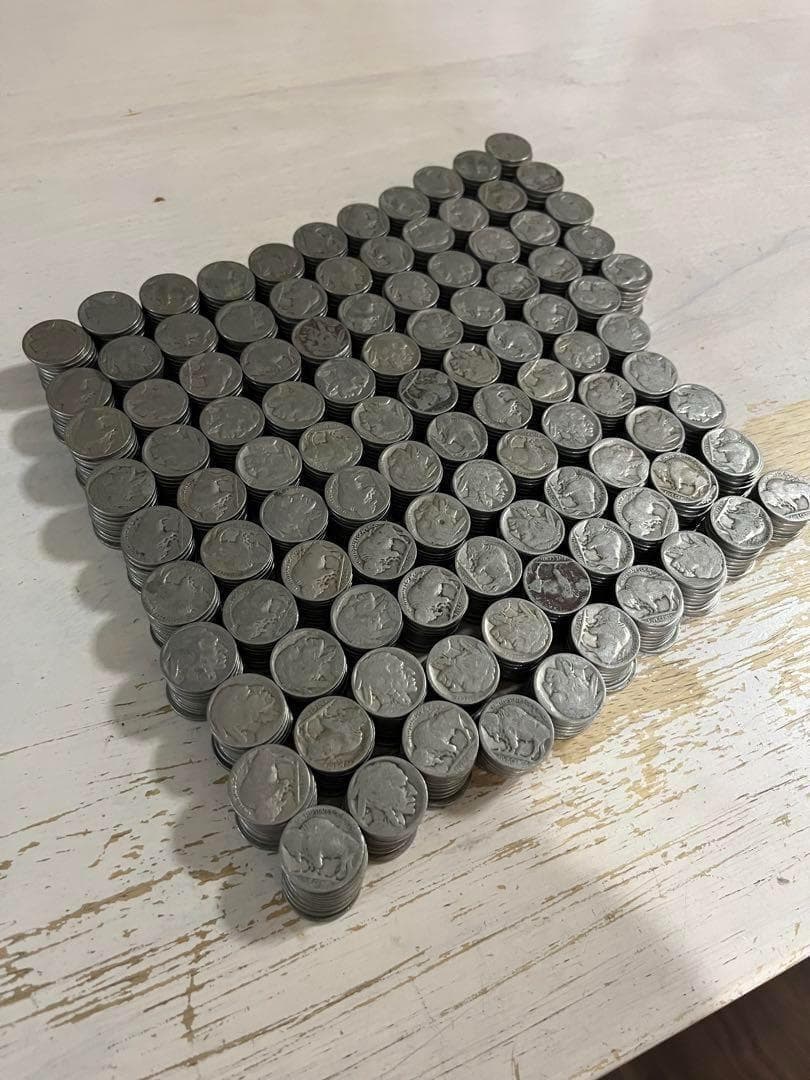 アメリカ バッファローニッケル　(インディアン 5セント) 1,000枚