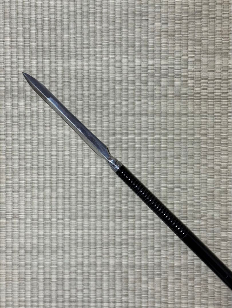 槍　やり　3本継　黒呂　模造刀　模擬刀　美術刀　舞踊　大衆演劇　芝居