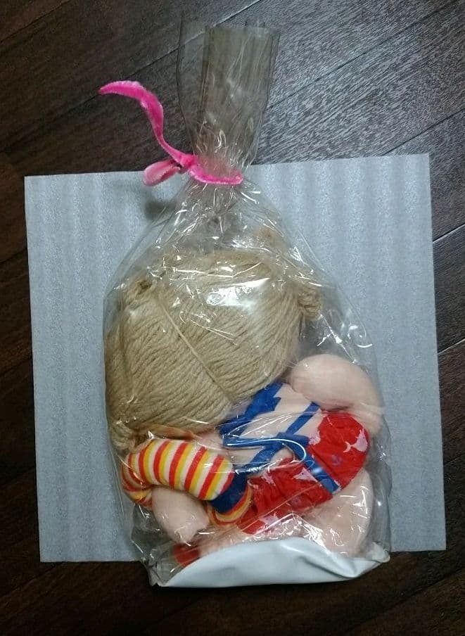 昭和レトロ ぬいぐるみ 毛糸髪 人形