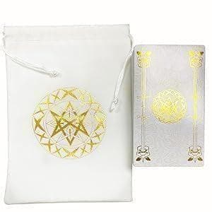 【正規品タロットカード】上品で高級感溢れる✨ホワイト×ゴールドの箔押しタロット