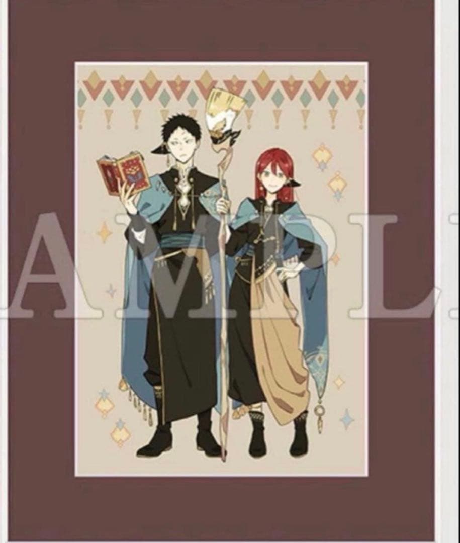 赤髪の白雪姫　直筆サイン入りキャラファイングラフ 漫福ガチャキャラファイングラフ