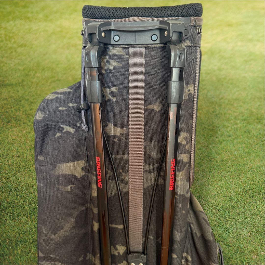 限定モデル　ブリーフィング キャディバッグ　CR-4 迷彩　カモフラ　黒　緑