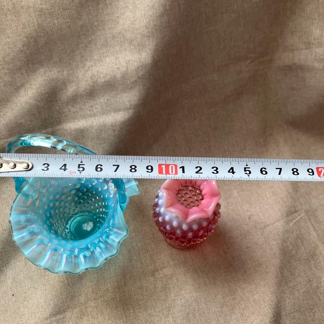 フェントン　アメリカ　ビンテージ　バスケット　ホブネイル