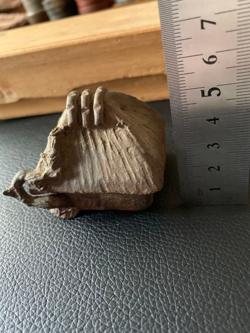 ミニチュア置物、ミニ盆栽に最適　和風インテリア　在銘あり　盆栽用添景物ミニ盆栽