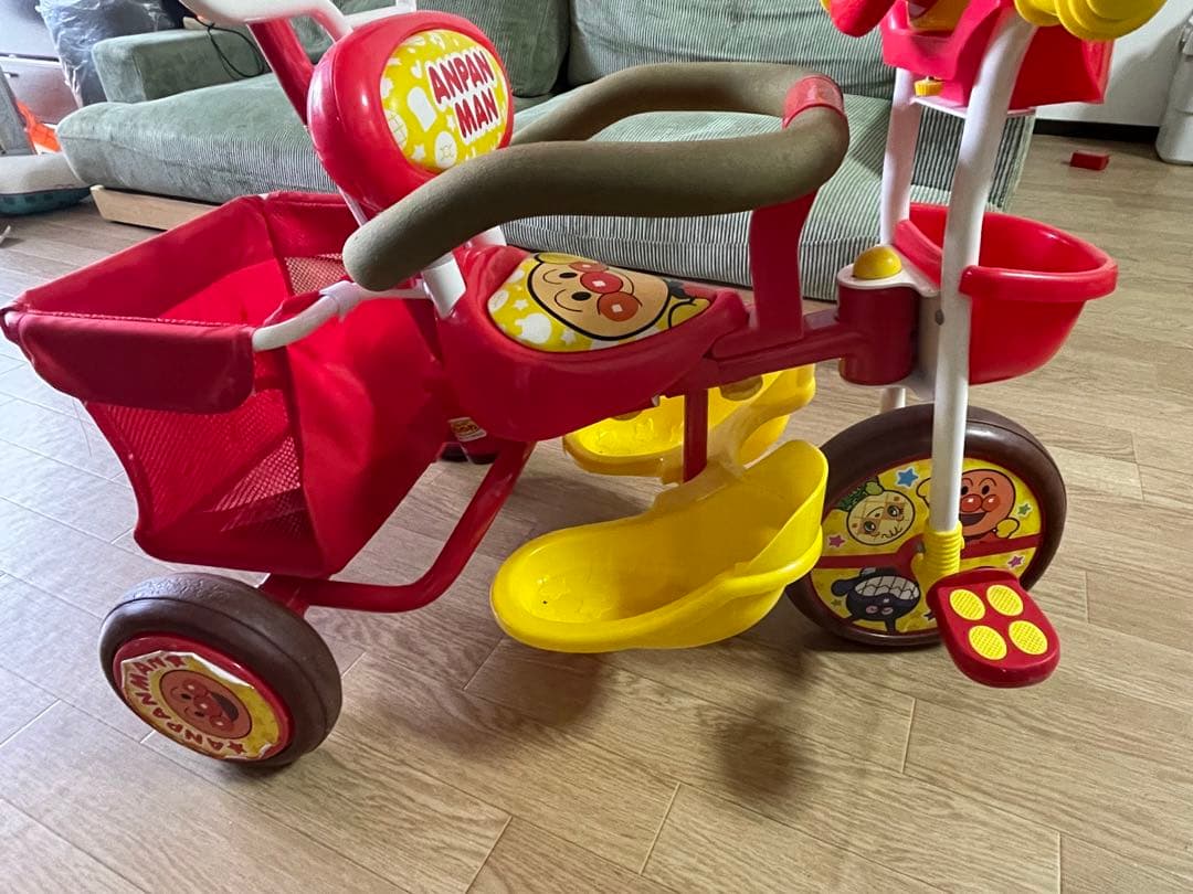 アンパンマン三輪車　デラックス　動作確認済　幼児　お散歩