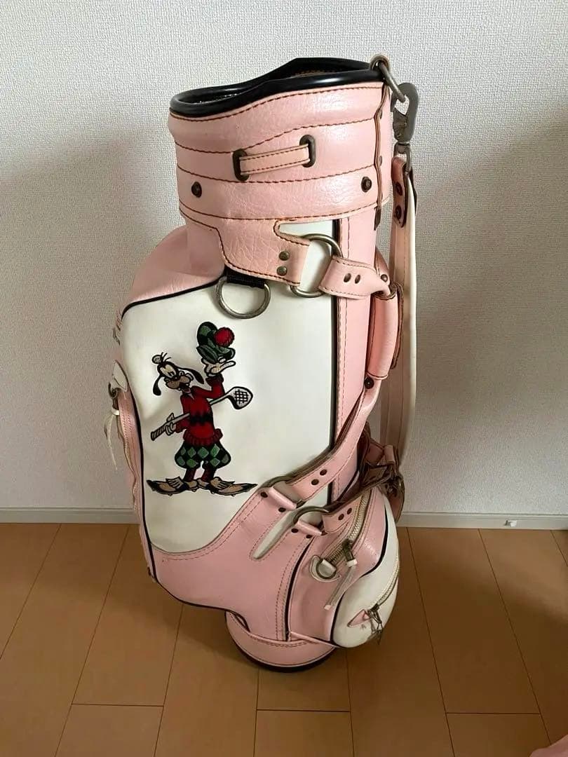 ベルディング　ディズニー　ゴルフキャディバッグ ピンク