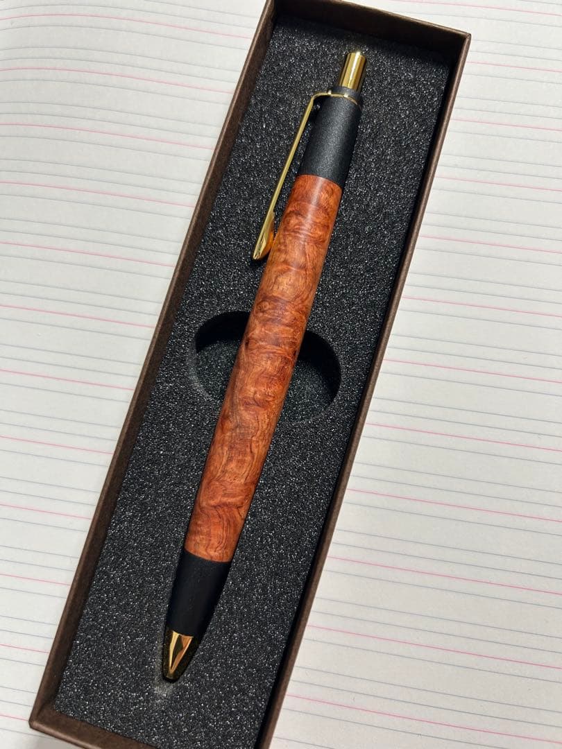 本花梨瘤 シャーペン 0.5 真鍮 木製 ボナンペン