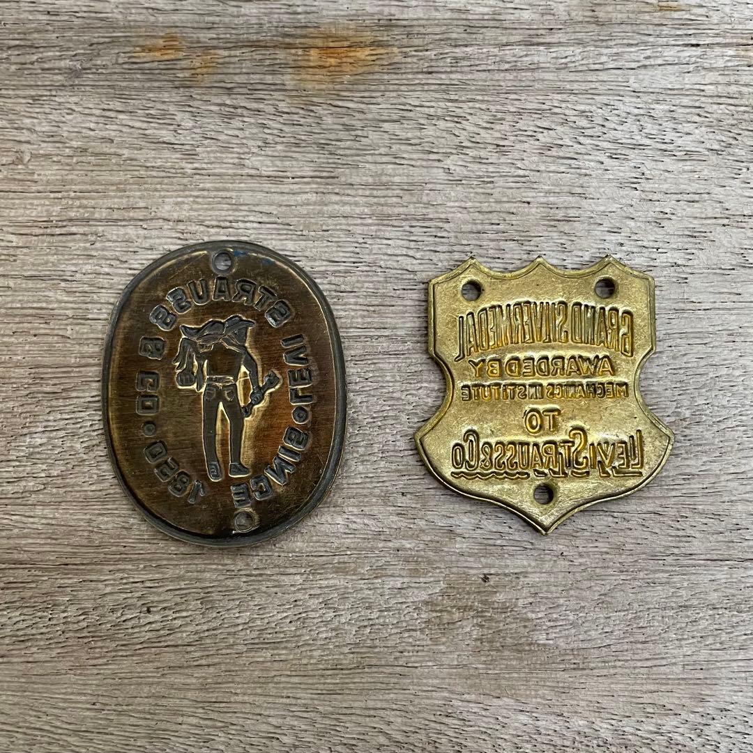 稀少 非売品 50s- Levi's advertising brass tag