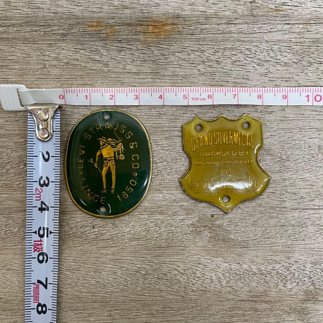 稀少 非売品 50s- Levi's advertising brass tag