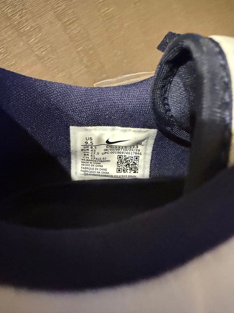 Nike Air Jordan 1 Low ホワイト/ネイビー/レッド