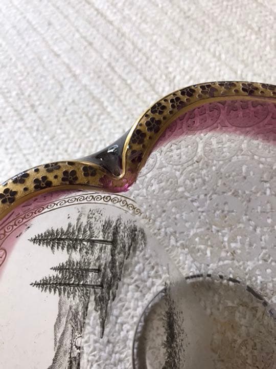 ドーム　風景とロレーヌ十字文鉢　お値下げ‼️