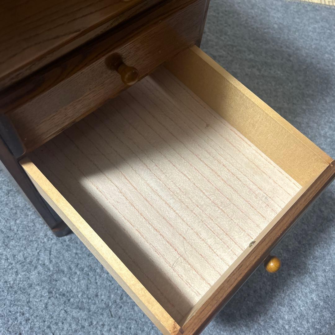 小物・書類収納に◎ 木製 小箪笥 5段 和風 レトロ