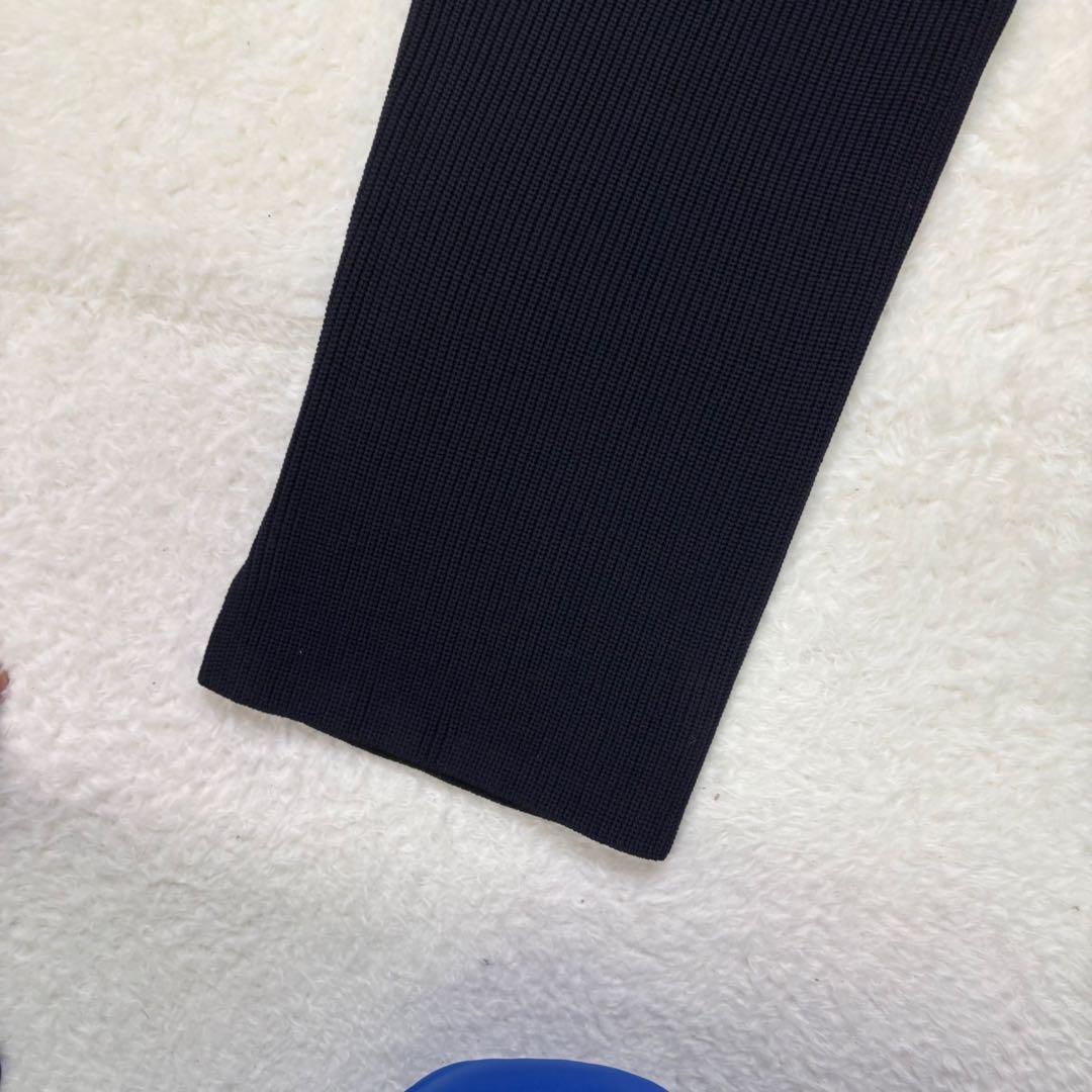 未使用級　PGG リブ編みパンツ Lサイズ ダークネイビー　冬用