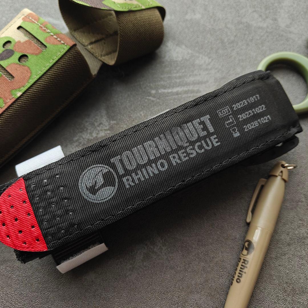 新品実物 米国FDA認証 RHINO TACTICAL 止血帯セット 自衛隊迷彩