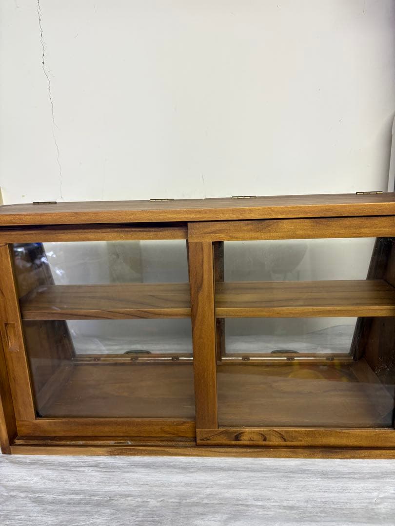 昭和レトロ　木製ガラスケース　ショーケース
