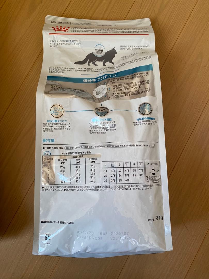 ロイヤルカナン　低分子プロテイン　2kg 2個　賞味期限2026年１０月